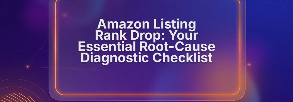 amazon listing rank drop