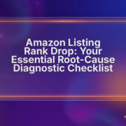 amazon listing rank drop