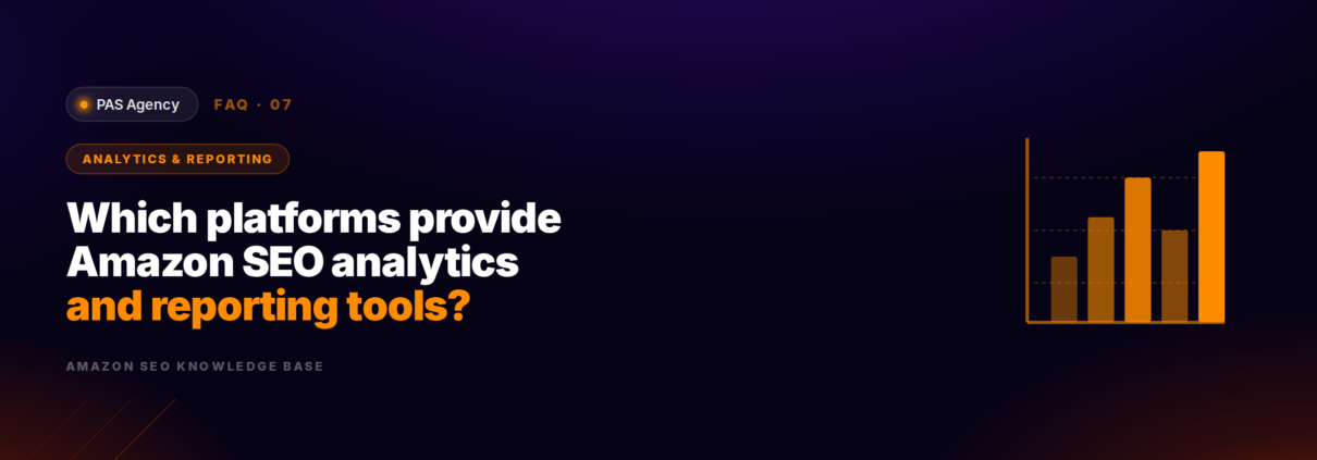 Which platforms provide Amazon SEO analytics and reporting tools?