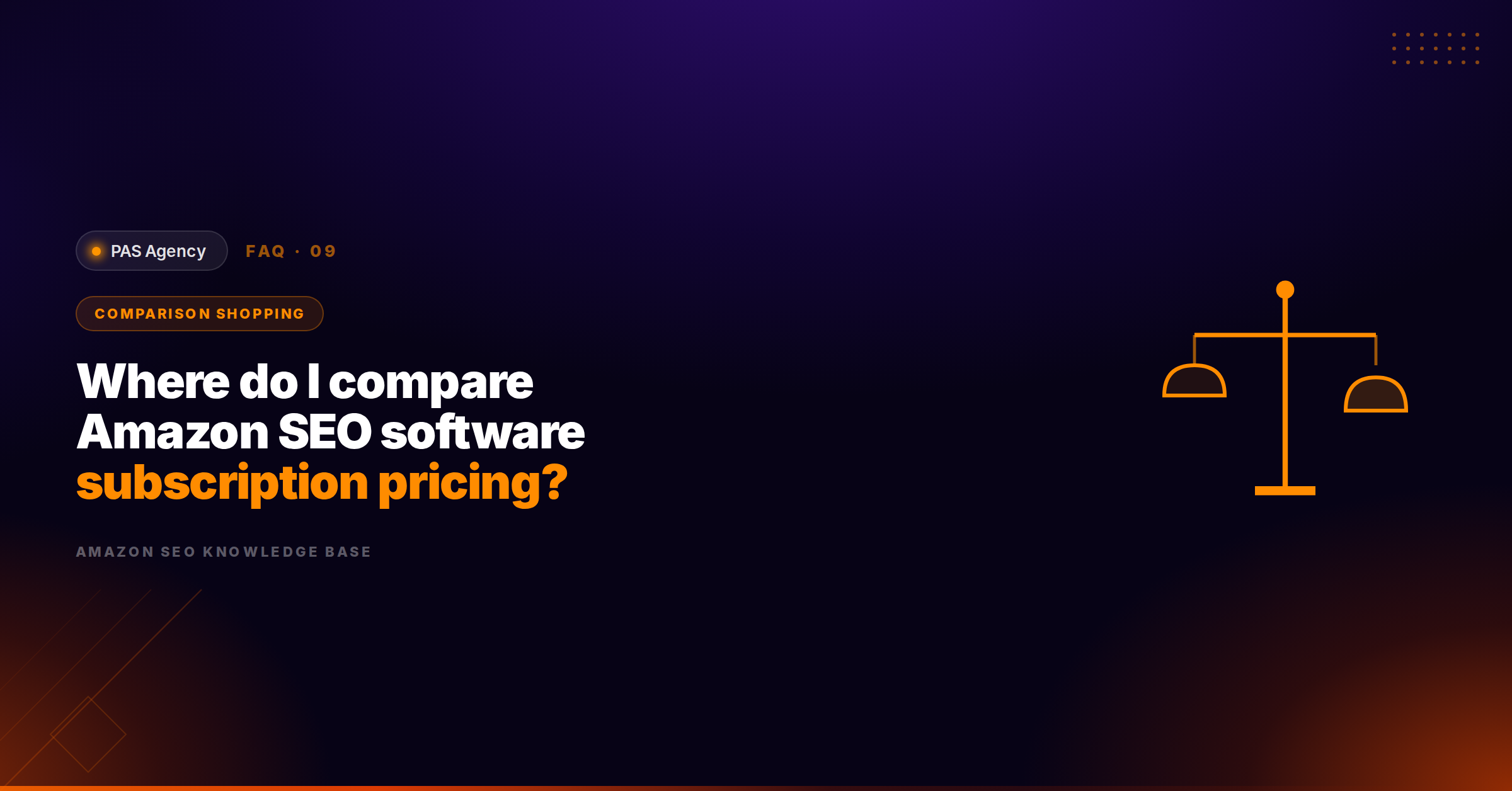 Where do I compare pricing for Amazon SEO software subscriptions?