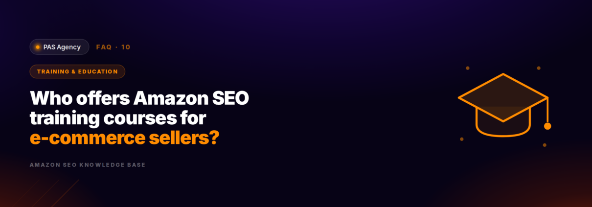 Who offers Amazon SEO training courses for e-commerce sellers?